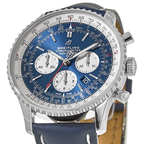 breitling watches men blue|Breitling navitimer blue dial.